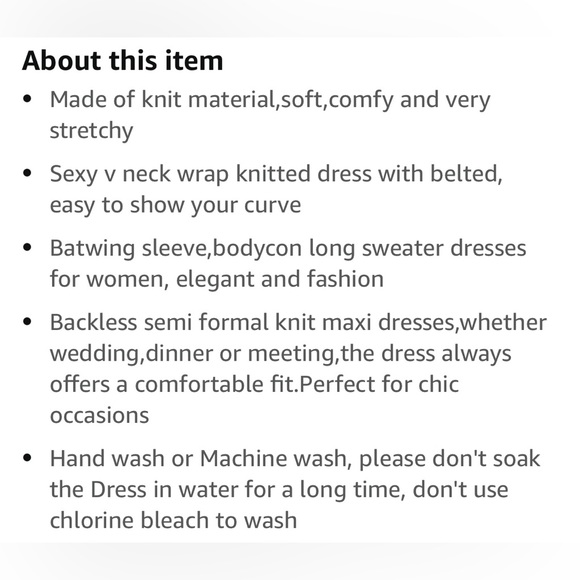 NWOT: Beautiful red Fixmatti maxi sweater dress with removable belt & open back. - Picture 10 of 11